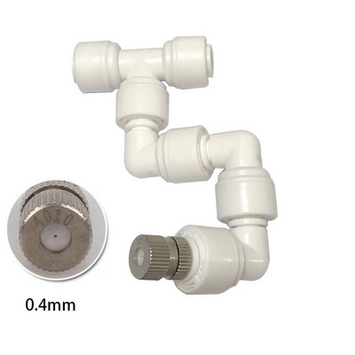 360 регулируема пръскачка за мъгла Висококачествена пулверизираща дюза за мъгла Комплект спрей инжектор Месингова дюза