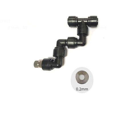 360 регулируема пръскачка за мъгла Висококачествена пулверизираща дюза за мъгла Комплект спрей инжектор Месингова дюза