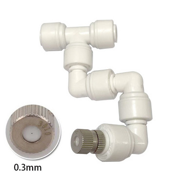 360 регулируема пръскачка за мъгла Висококачествена пулверизираща дюза за мъгла Комплект спрей инжектор Месингова дюза