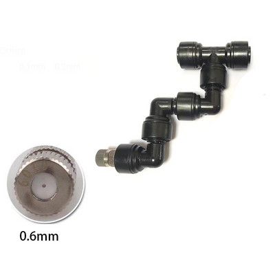 360 регулируема пръскачка за мъгла Висококачествена пулверизираща дюза за мъгла Комплект спрей инжектор Месингова дюза