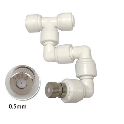 360 регулируема пръскачка за мъгла Висококачествена пулверизираща дюза за мъгла Комплект спрей инжектор Месингова дюза