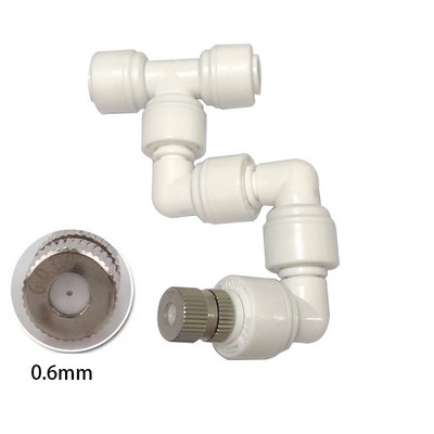 360 регулируема пръскачка за мъгла Висококачествена пулверизираща дюза за мъгла Комплект спрей инжектор Месингова дюза