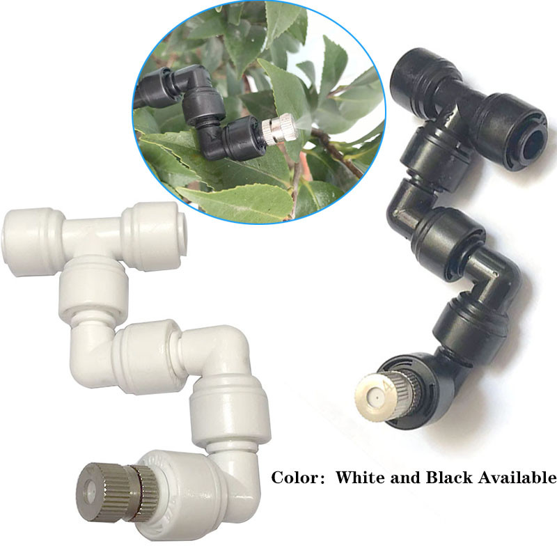 360 регулируема пръскачка за мъгла Висококачествена пулверизираща дюза за мъгла Комплект спрей инжектор Месингова дюза