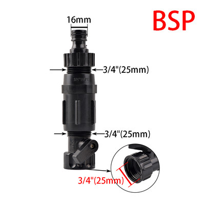 15-45 PSI víznyomás-szabályozó visszafolyásgátló 1/2 3/4 hüvelykes csepegtető öntözőcső-adapter tömlőhöz vagy csaphoz csatlakoztatható