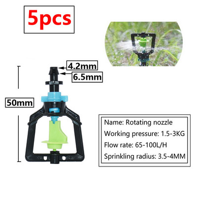 Üvegházhatású öntözési locsoló csepegtető öntözés kertben állítható mikro spray forgó refrakciós ködfúvóka 1/4"-es szál
