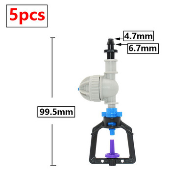 Üvegházhatású öntözési locsoló csepegtető öntözés kertben állítható mikro spray forgó refrakciós ködfúvóka 1/4"-es szál