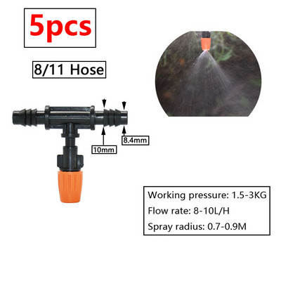 Üvegházhatású öntözési locsoló csepegtető öntözés kertben állítható mikro spray forgó refrakciós ködfúvóka 1/4"-es szál