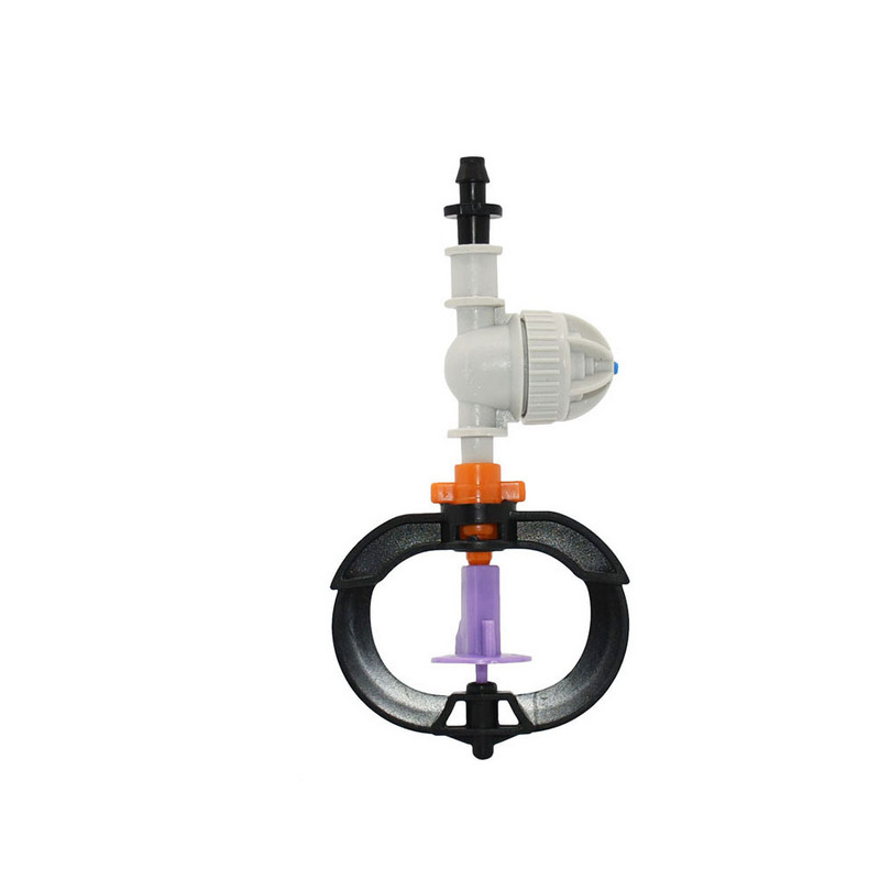 Спринклер за напояване на оранжерия Капково напояване Градина Регулируем микро спрей Въртяща се дюза за рефракционна мъгла 1/4" резба