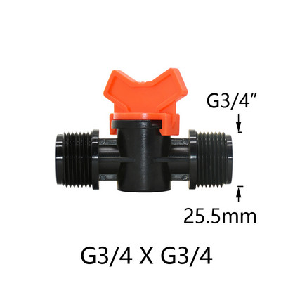 1/2 3/4"-es apa menetes kerti csap csatlakozók Vízöntöző szelep Miniatűr műanyag elzáró csatlakozó szerelvény