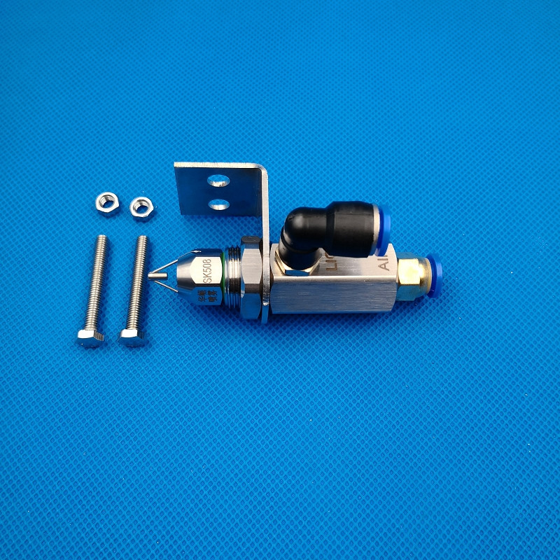 Дюза за суха мъгла за контрол на праха, ултразвукова мъгла от неръждаема стомана, супер фино пулверизиране на въздуха, регулируема с основа