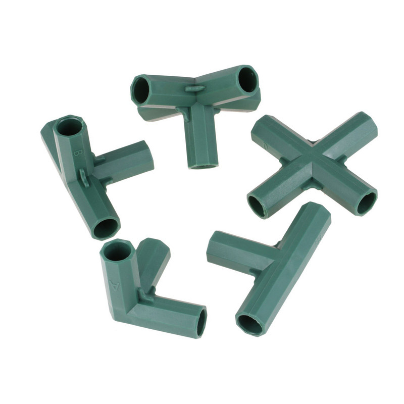 1 kom. 5 vrsta 16 mm plastične PVC cijevi za pričvršćivanje, stabilna potpora, stalak za cvijeće za teške uvjete rada, konektor za izgradnju vrtnog alata