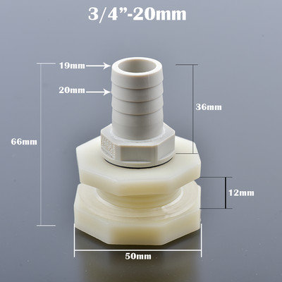 1 készlet ABS 1/2" 3/4" tömlőszerelvény 12mm 16mm 20mm 25mm szögesfarkú akvárium lefolyó szerelvények vízadapter csőszerelvények