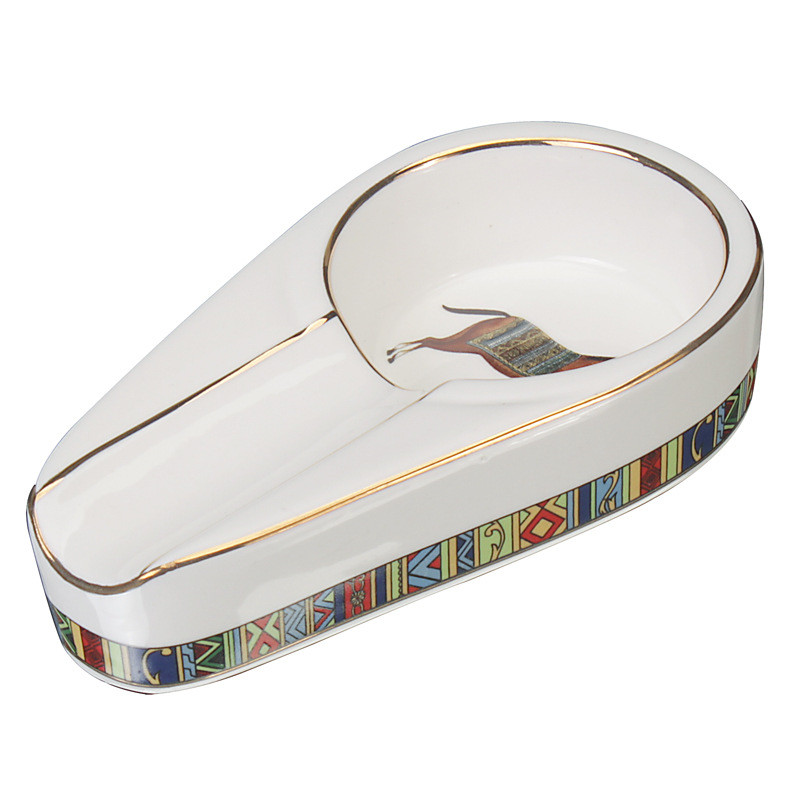 Пепелник за пура модна единична домашна пура Аксесоари преносим керамичен пепелник Четири цвята по избор