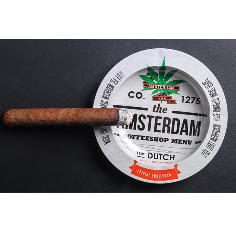 Пепелник Подвижен тава за домашно бюро Творчески луксозен пепелник Външен преносим пепелник Подаръци за гадже мъж аксесоари за пушене