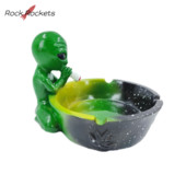 R&R Exquisite Alien Tashray Portable Resin Starry Sky Ash Tray Desktop Στολίδι για το σπίτι Χαριτωμένο αξεσουάρ καπνίσματος Gadget για άνδρες