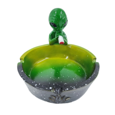 R&R Exquisite Alien Tashray Portable Resin Starry Sky Ash Tray Desktop Στολίδι για το σπίτι Χαριτωμένο αξεσουάρ καπνίσματος Gadget για άνδρες
