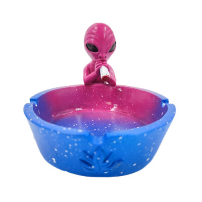 R&R Exquisite Alien Tashray Portable Resin Starry Sky Ash Tray Desktop Στολίδι για το σπίτι Χαριτωμένο αξεσουάρ καπνίσματος Gadget για άνδρες