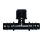 Αρσενικό σπείρωμα 1/2 To The 1/2 Hose Tee Barb 16mm 2-Way Irrigation Connector Βιδωτοί αρσενικοί σύνδεσμοι 5 τμχ