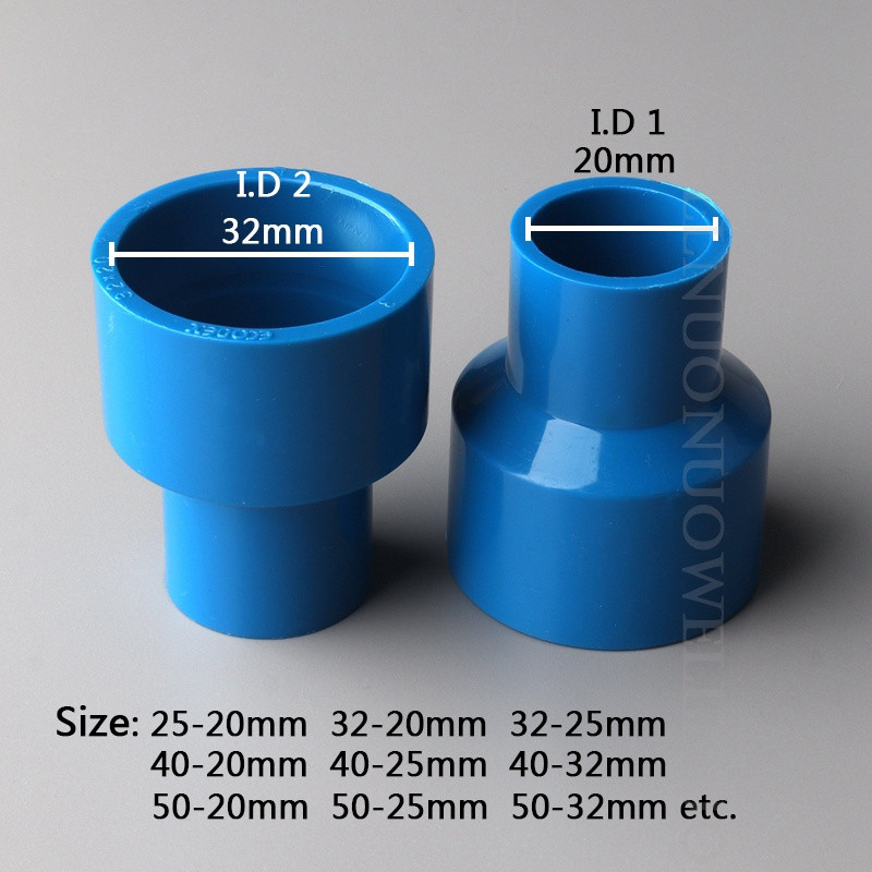 3 kom 32-20 50-32 50-40 mm PVC Ravni redukcijski konektor Spoj cijevi za dovod vode Priključci cijevi za navodnjavanje vrta Adapter reduktora