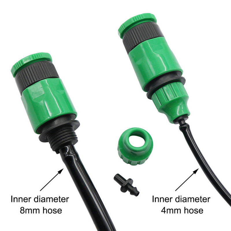4/7 mm 8/11 mm crijevo za brzi priključak Adapter za vrtno crijevo za navodnjavanje Priključak za navodnjavanje 1/2 do 3/4 navojni priključak za nazuvicu Navodnjavanje kap po kap