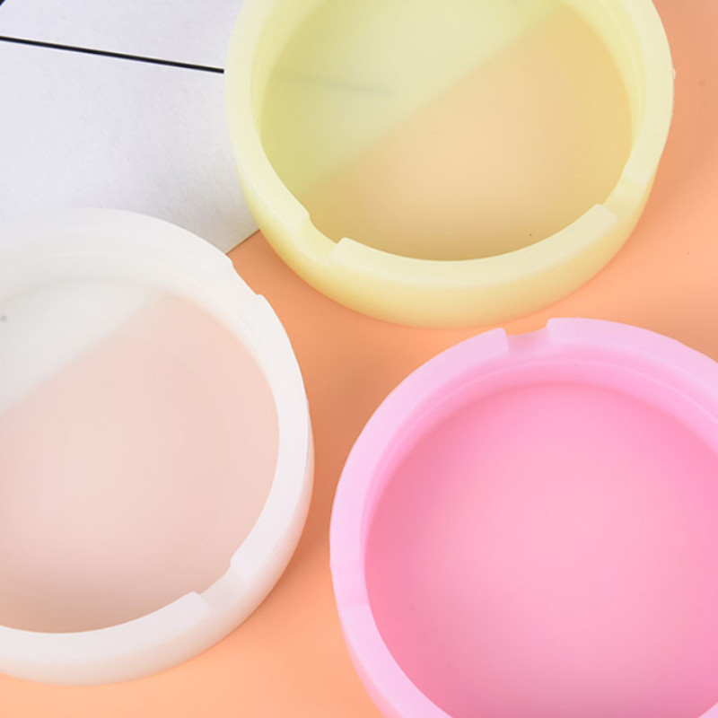 Kreativna Okrugla Svjetleća Svjetleća Silikonska Meka Pepeljara Pušenje Cigareta Cigara Trava Pribor Dodaci za Kućni Stol Pepeljara