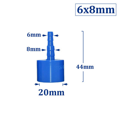 ID 20 mm 1/2 menet a 8/10/12/16 mm PVC tömlőhöz Barb csatlakozó Kerti tömlő Barb csatlakozó Fitting Farm öntözés PE csőcsatlakozás
