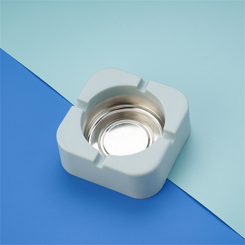 Kućna kreativna pepeljara bijeli lim pepeljara plastična PP jednostavna moda nordijski stilkućni ured kutija za cigarete za pušače