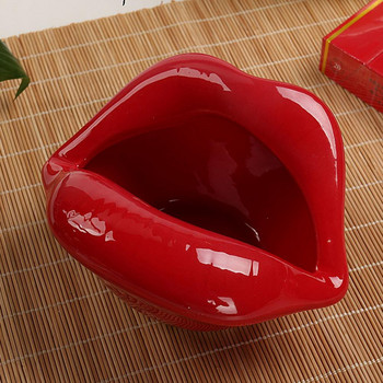 Χαριτωμένα κινούμενα σχέδια Τασάκι Χείλη Κεραμικό Τασάκι Δημιουργική γλάστρα Μοντέρνα στοματικό Μόδα Σπίτι Μίνι Αποστολή δώρου στον φίλο