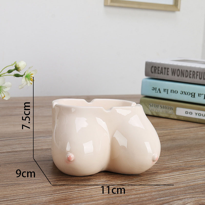Europska keramička pepeljara Kreativna Body Art zapadnjačka restoranska stolna pepeljara Dnevni boravak Smiješni moderni ukrasi Dekoracija doma