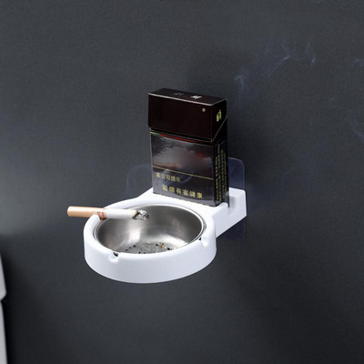 Falra szerelhető cigarettatároló állvány fürdőszoba fali rozsdamentes acél hamutartó WC cigarettatároló csésze dohányzási kiegészítők