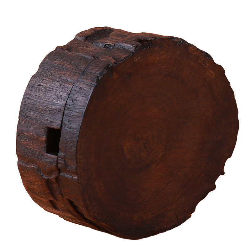 Creative Wood Funkcijas Masīvkoka pelnu trauks Individuāls koka pelnu trauks ar vāku Pelnu trauks Spa galda apdare Pelnu trauks