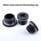 1 db PVC 3/4"-2" víztartály külső menetes dugós sapka Tartozékok Akváriumi kötések Vízcső szerelvények Menetes adapter tartály válaszfal