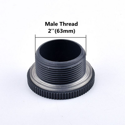 1 db PVC 3/4"-2" víztartály külső menetes dugós sapka Tartozékok Akváriumi kötések Vízcső szerelvények Menetes adapter tartály válaszfal