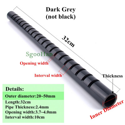 PVC Aquarium Fish Tank Tube Aeration OD 20~50mm Garden Drip Water Downcomer Cess-Pipe Filter Αξεσουάρ Σωλήνας βροχής αποστράγγισης κατακλυσμού