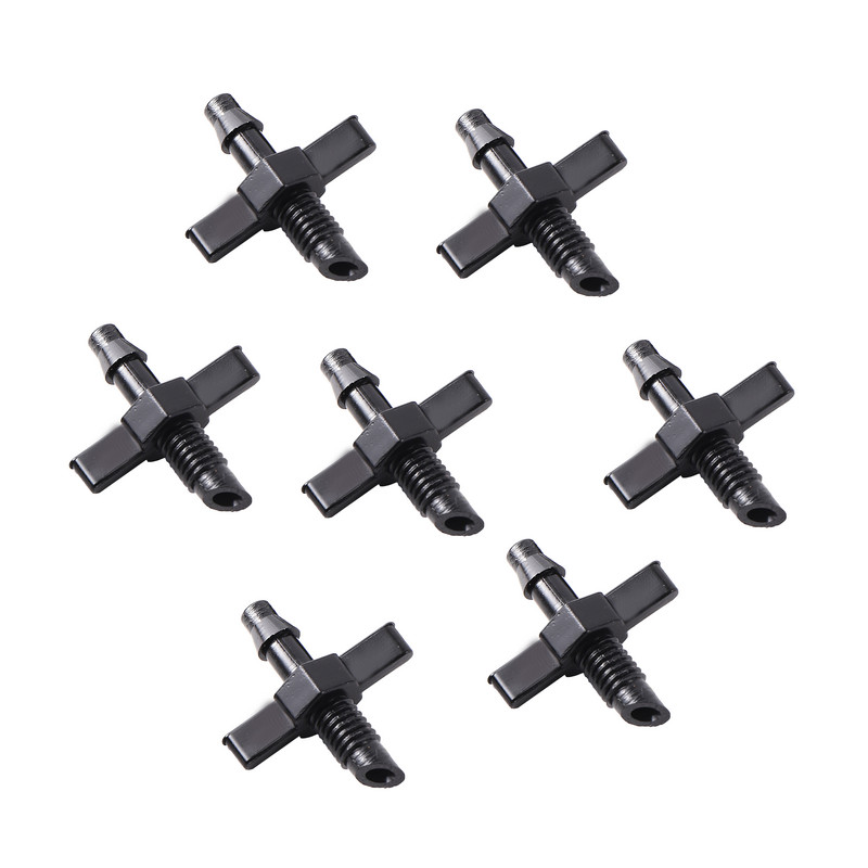 50 kom vrtni sustav za navodnjavanje kap po kap 1/4" ivica do 6 mm ravni spojevi s navojem Vodovodna spojnica Spojevi PVC cijevi