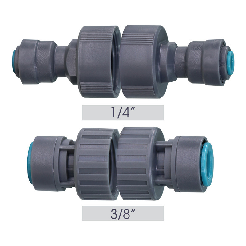 2PCS 3/4`` x 1/4`` 3/8`` Quick Push Кран Съединители за маркуч Тръби за градинско напояване Адаптер за съединител PE PVC тръба Съединение за поливане