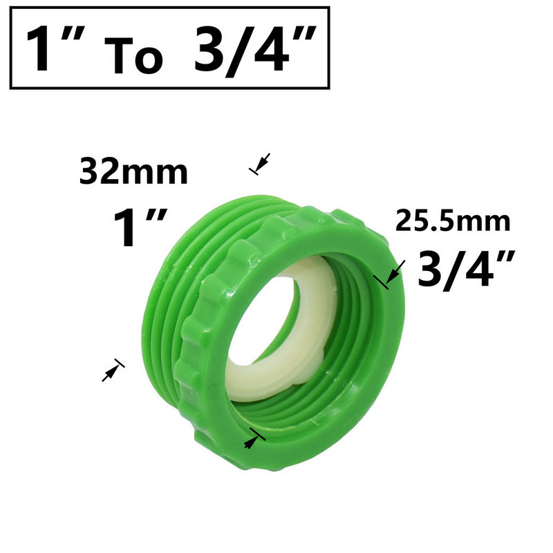 1" до 3/4" до 1/2" мъжка женска резба Редуктор Конектор Преходни фитинги Ремонт Преобразуване Съединител Адаптер за кран