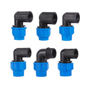 Alsó menet 1/2" 3/4" *20/25/32mm Apa menet 1" *25mm könyökcsökkentő csatlakozó Kert Mezőgazdaság Öntözés PE csőszerelvények