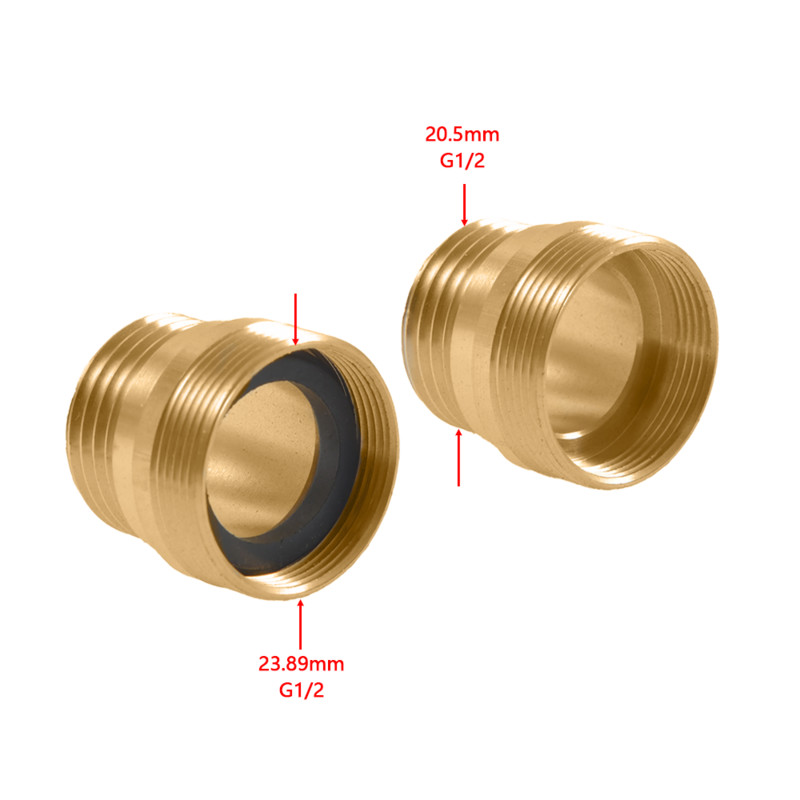 Muški 1/2 do ženski M22 M24 muški priključak za slavinu Mesingana slavina Navoj Bakreni spojevi 1 kom Konektor za pretvorbu stolnog umivaonika