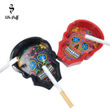 WE PUFF Cool Skull Smoking Pipe Τασάκι Φορητό Ρητίνη Πυρίμαχο Δίσκος τέφρας τσιγάρων Cenicero Cinzeiro Αξεσουάρ γραφείου