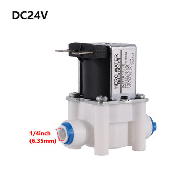 DC 12V AC 220V Нормално затворен електрически входен електромагнитен клапан 1/2\
