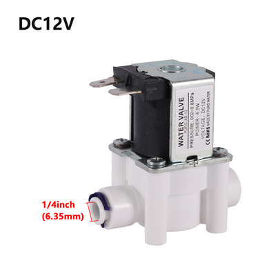 DC 12V AC 220V Normál zárt elektromos bemeneti mágnesszelep 1/2" 3/4" 1/4" N/C Normál zárt bemeneti áramlás mágnesszelep