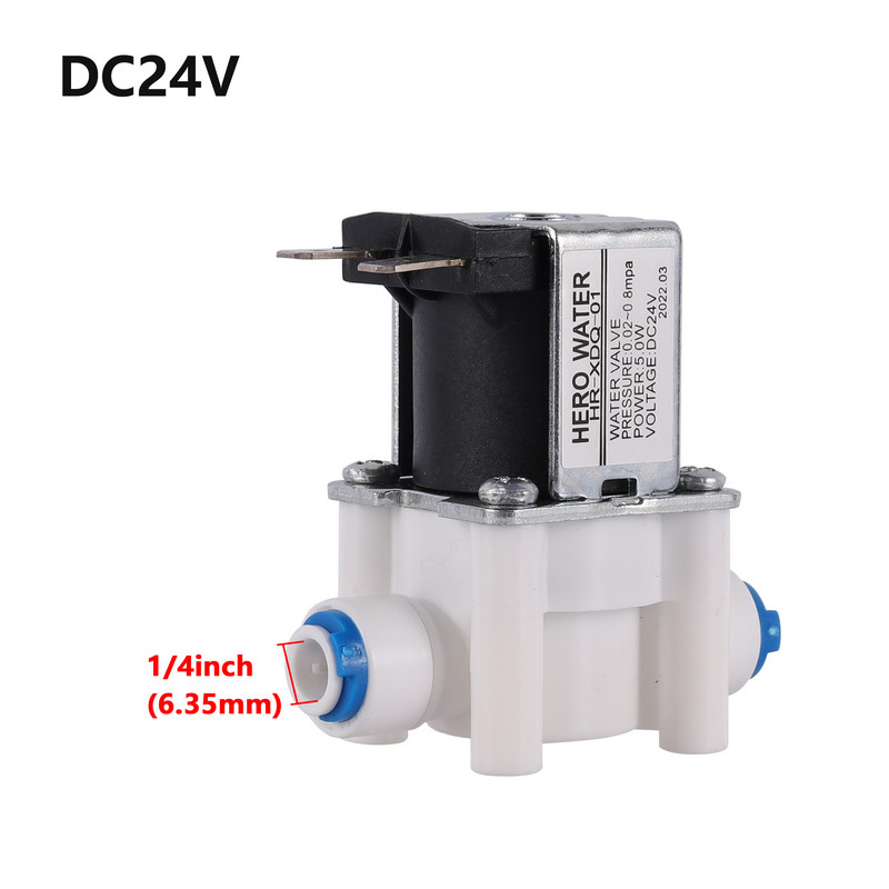 DC 12V AC 220V Нормално затворен електрически входен електромагнитен клапан 1/2" 3/4" 1/4" N/C Нормално затворен входен електромагнитен клапан​​