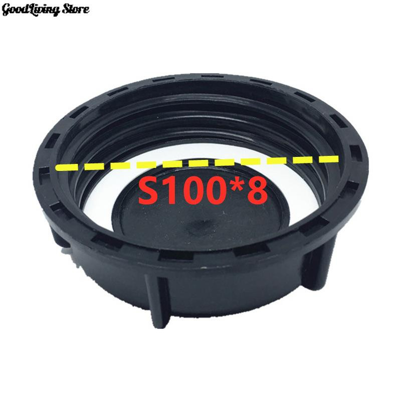 1 бр. 100 * 8 мм пластмасов капак на клапана, черно-бяла капачка за IBC Ton Barrel Tank Valve Непропусклив капак за прах IBC Ton Barrel Аксесоари