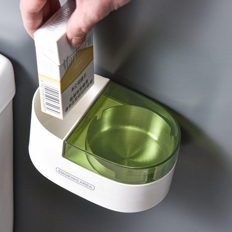 Пепелник за баня против падане Висящ тип стена Неперфориран Домашен Разглобяем и лесен за почистване Пепелник от неръждаема стомана