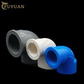 1db 1/2" 3/4" 1" PVC 90 fokos könyökcsatlakozó anya menet PVC kötések Otthoni kert Vízcső PVC szerelvények Csőalkatrészek barkácsolás