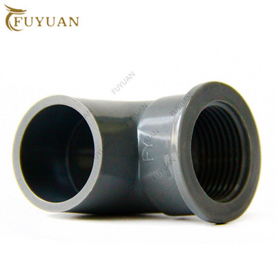 1db 1/2" 3/4" 1" PVC 90 fokos könyökcsatlakozó anya menet PVC kötések Otthoni kert Vízcső PVC szerelvények Csőalkatrészek barkácsolás