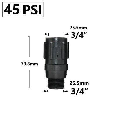 3/4" apa menetes víznyomás-szabályozó szelep 15/20/25/30/45PSI mezőgazdasági vízszűrő nyomáscsökkentő szelep