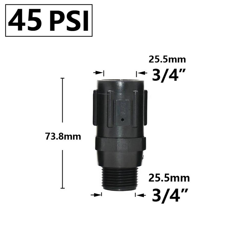 3/4` вентил за регулиране на налягането на водата с мъжка и женска резба 15/20/25/30/45PSI Филтър за вода във фермата, редукционен клапан