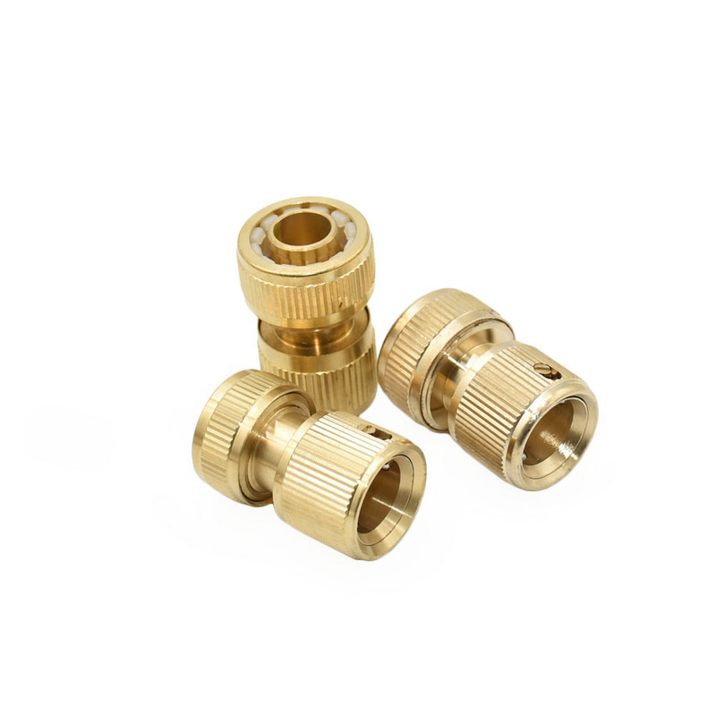 1/2" 5/8" 3/4“ Bakreno vrtno crijevo Brzi priključak Mjedeni priključak za popravak Spojka za zaustavljanje vode Adapter za pištolj za vodu